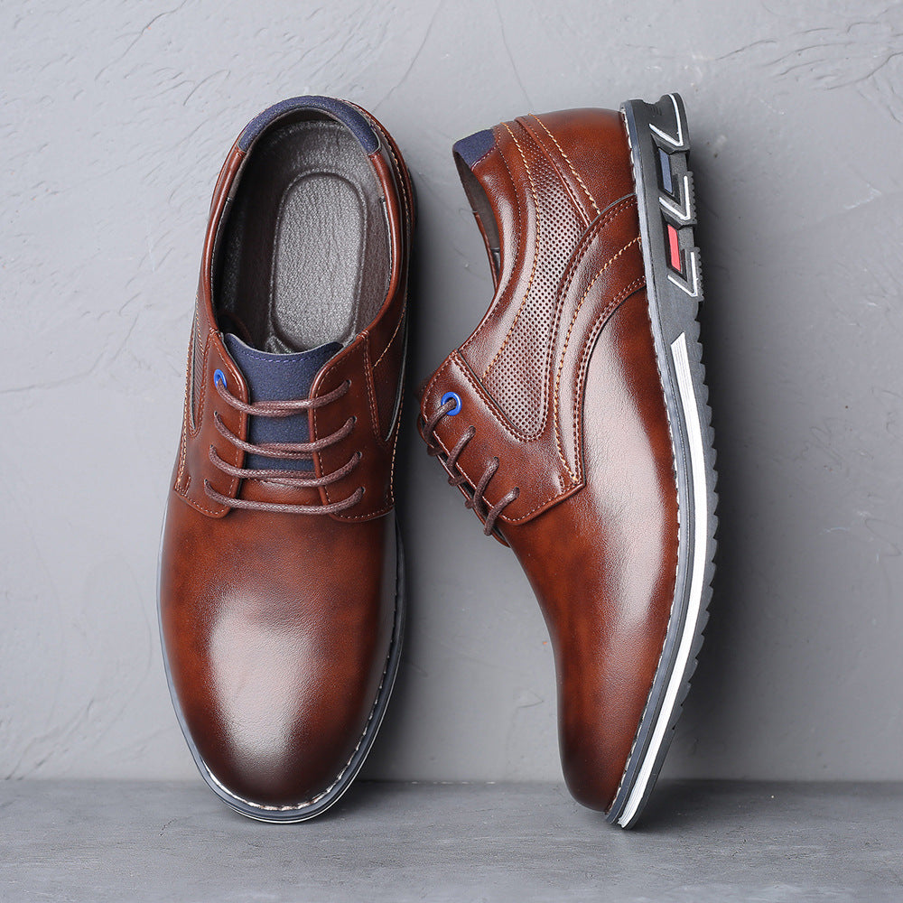 Men's Orthopedic Comfortable Leather Walking Office Shoes