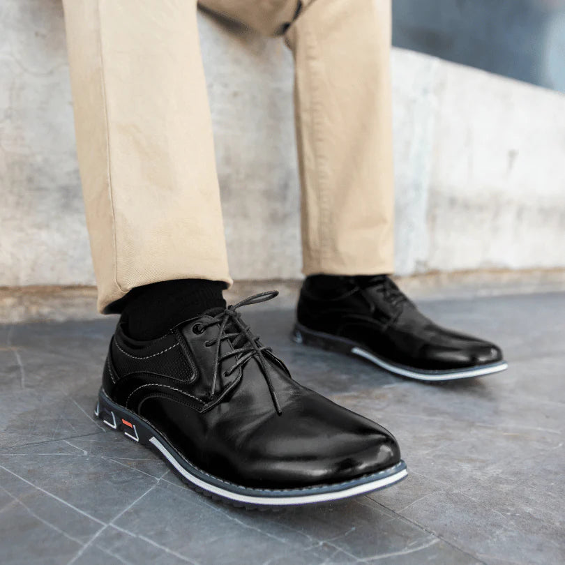 Men's Orthopedic Comfortable Leather Walking Office Shoes