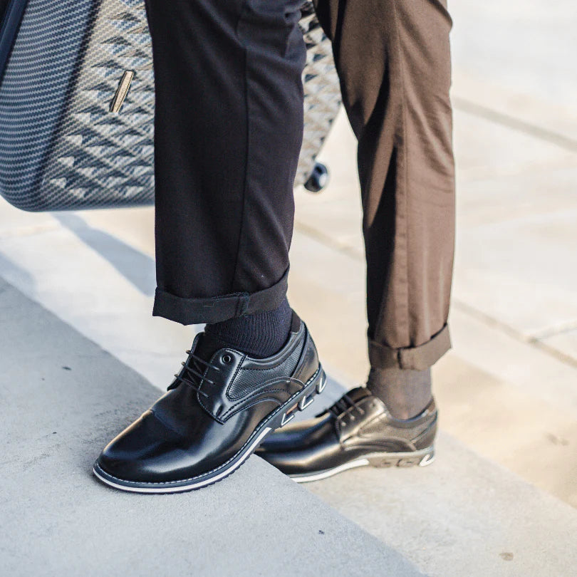 Men's Orthopedic Comfortable Leather Walking Office Shoes