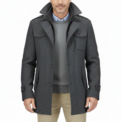 Men's Premium Winter Thick Double-Layer Wool Coat