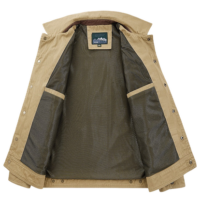 Men's Outdoor Casual Military Multi Pocket Jacket