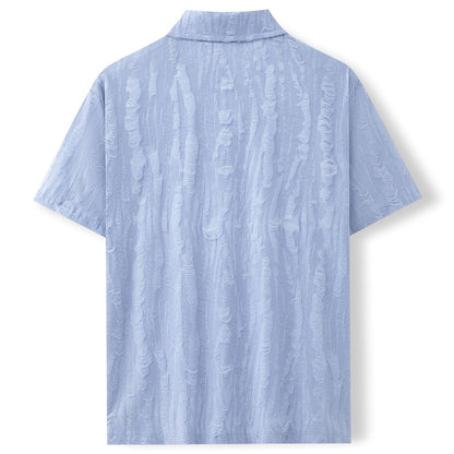 Men's Comfort Fit Breathable Textured Beach Shirt