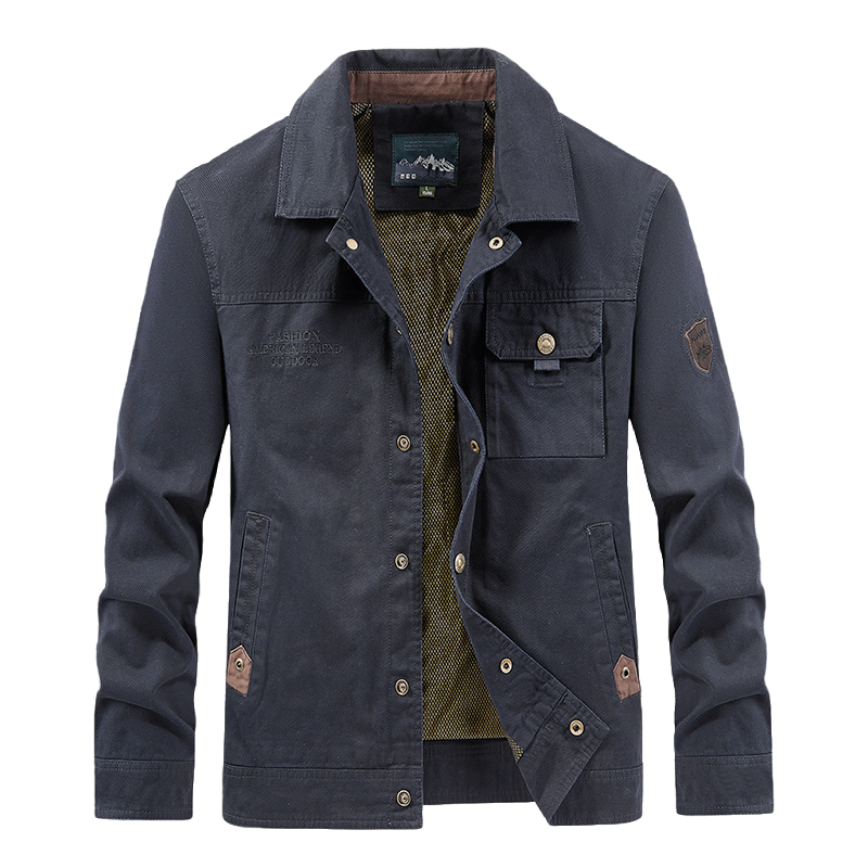 Men's Outdoor Casual Military Multi Pocket Jacket