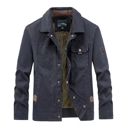 Men's Outdoor Casual Military Multi Pocket Jacket