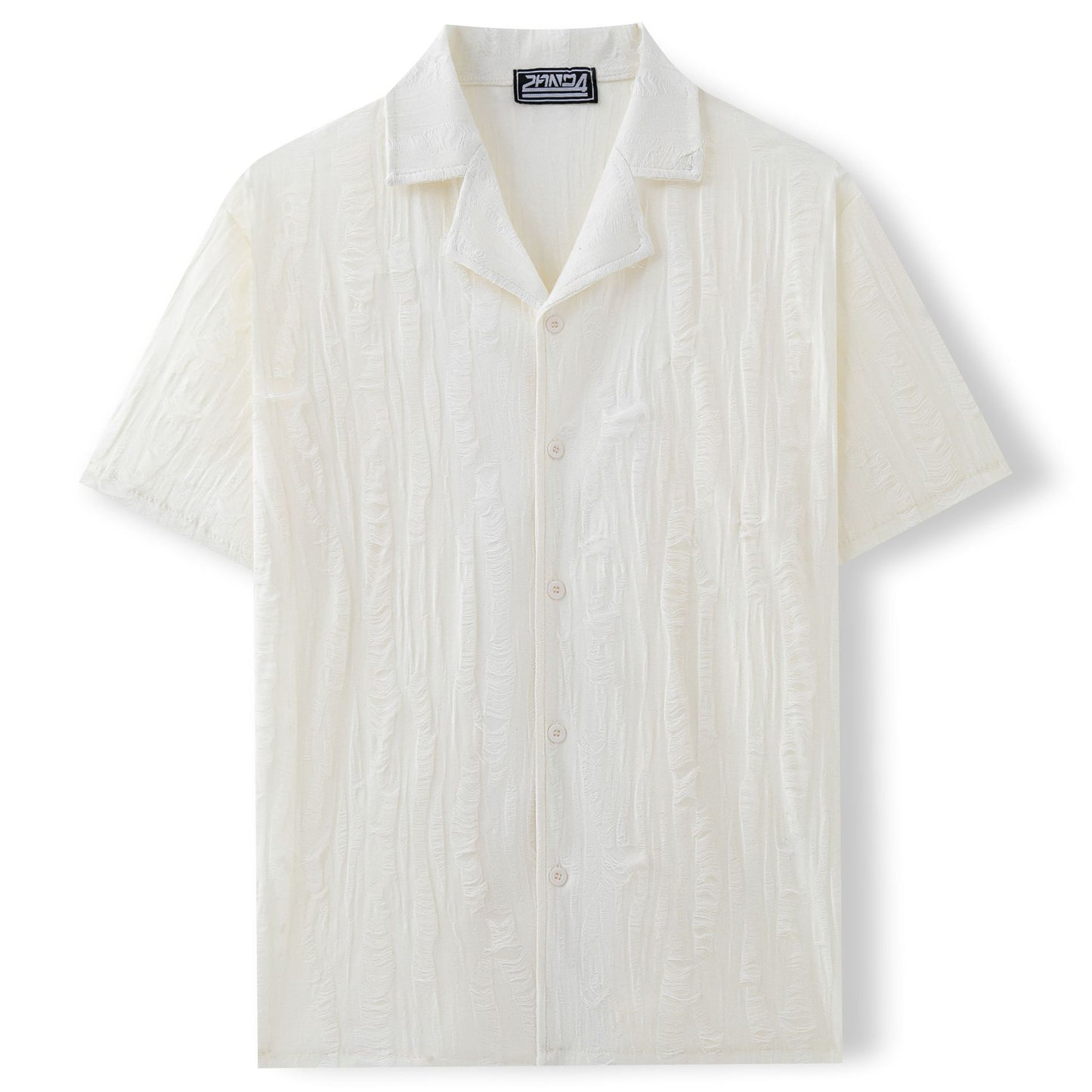 Men's Comfort Fit Breathable Textured Beach Shirt