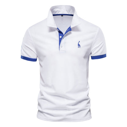 4 Pieces Men's Premium Cotton Blend Casual Polo Shirts