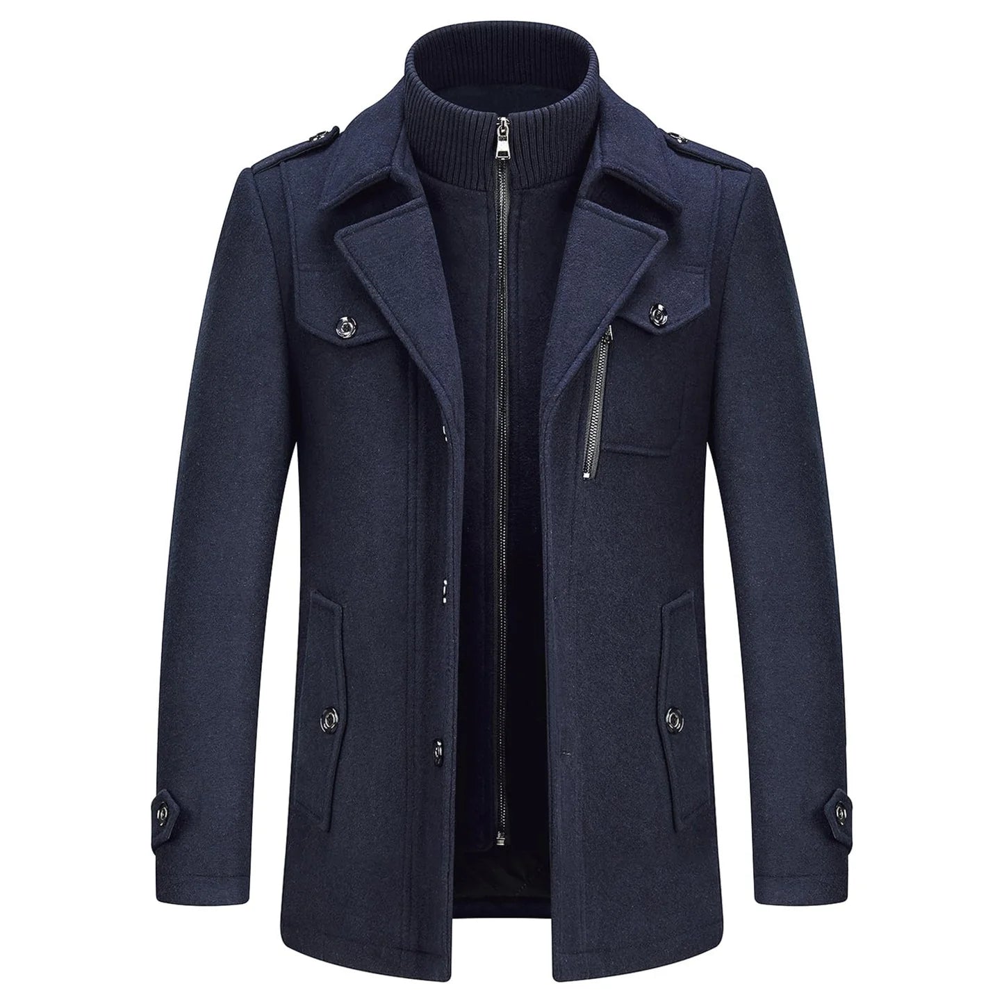Men's Premium Winter Thick Double-Layer Wool Coat