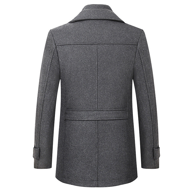 Men's Premium Thick Double-Layer Wool Coat