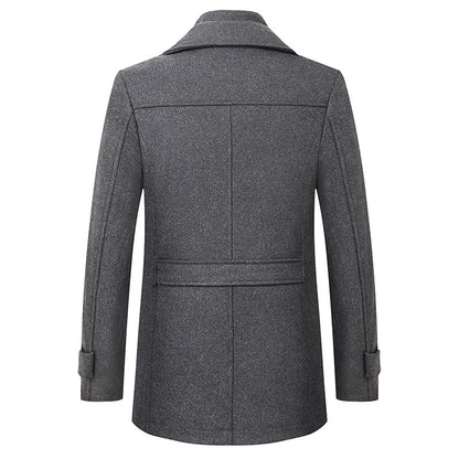 Men's Premium Thick Double-Layer Wool Coat