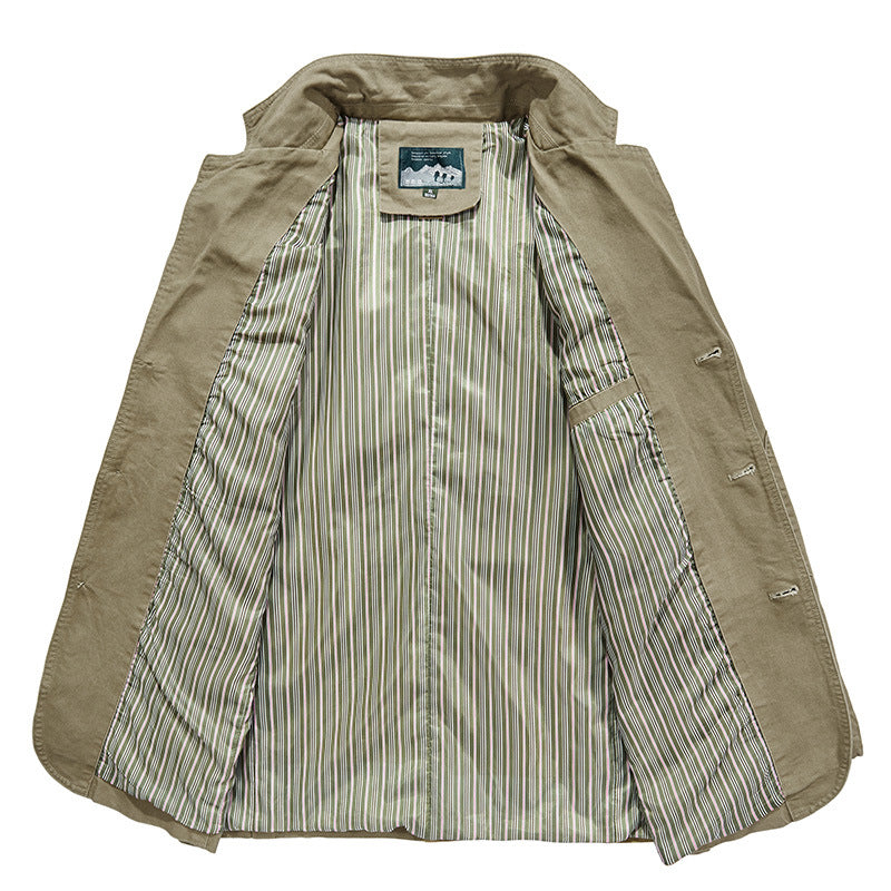 Men's 100% Cotton Slim Fit Blazer Jacket