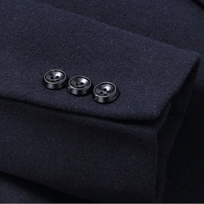 Winter Classic Business Wool Coat With Scarf