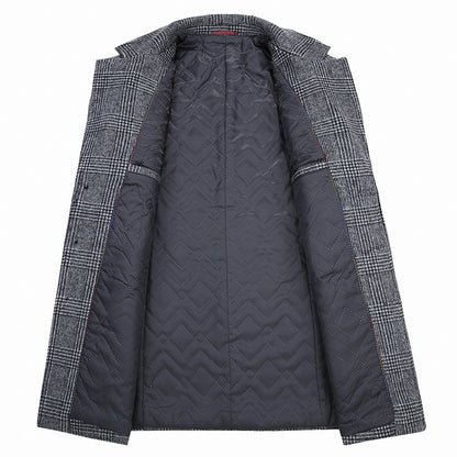 MEN'S TOP FITTED WOOL COAT #002
