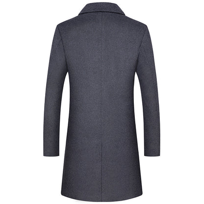 Business Thick Long Wool Coat