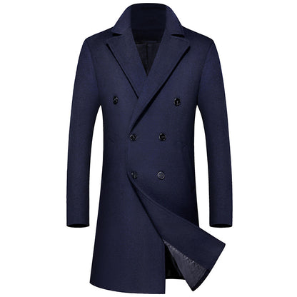 Business Thick Long Wool Coat