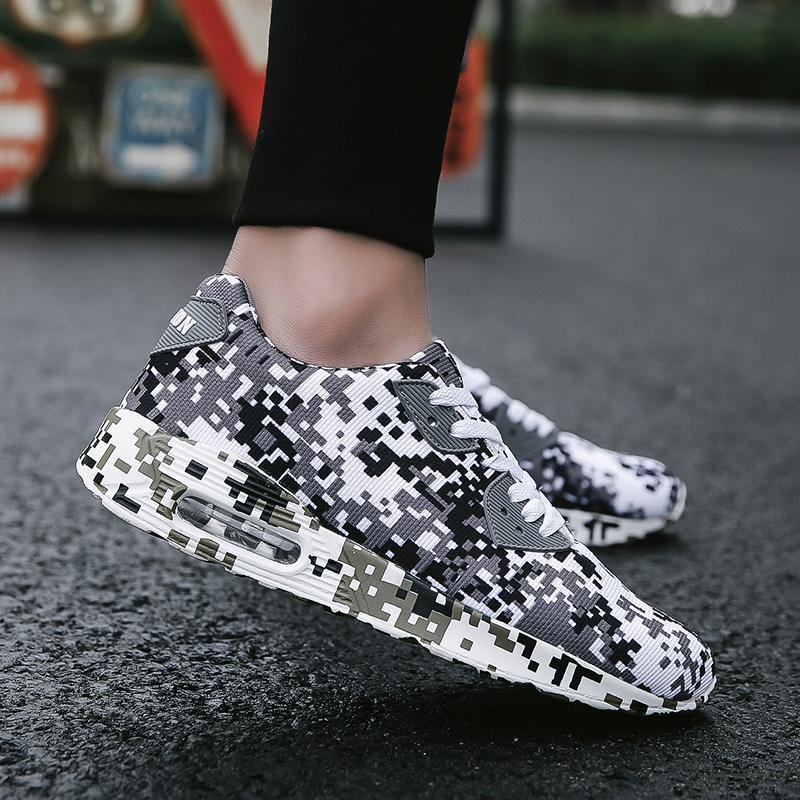 Pearlzone_Men's Large Size Air Cushion Camouflage Shoes Sports Shoes Running Shoes Outdoor Casual Shoes 115427
