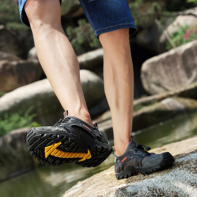 Men's Mesh Quick Dry Breathable Light Outdoor Hiking Water Shoes
