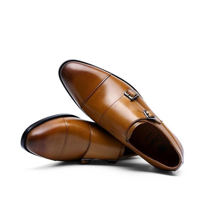 Men's Double Strap Monk Shoes