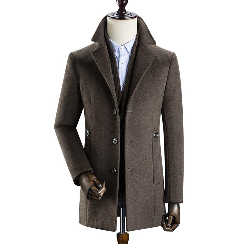 Classic British Thicken Wool Coat #001