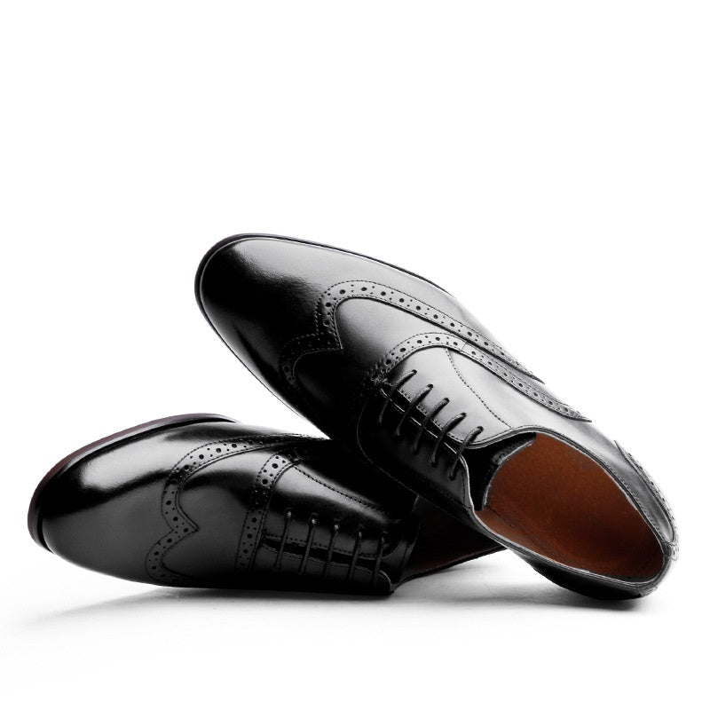 Men's Leather Retro Brogue Shoes