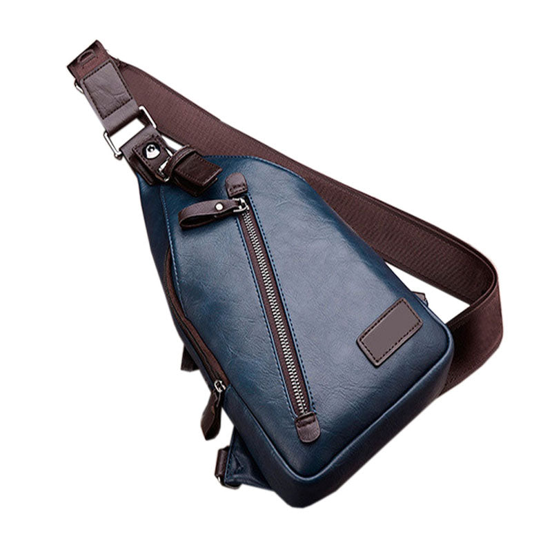 Vintage Leather Travel Crossbody Bag