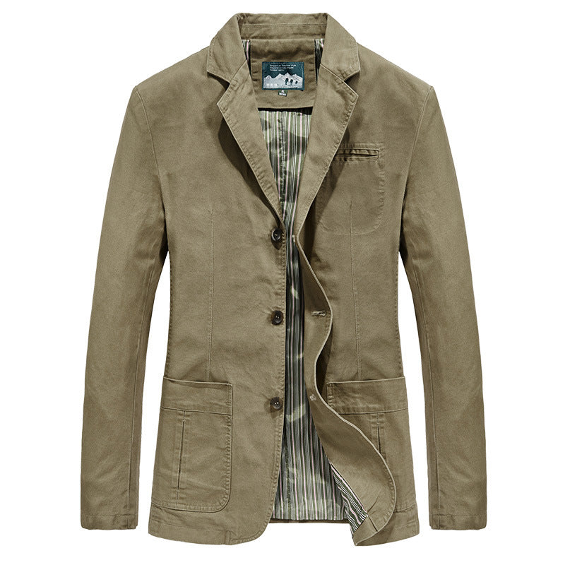 Men's 100% Cotton Slim Fit Blazer Jacket